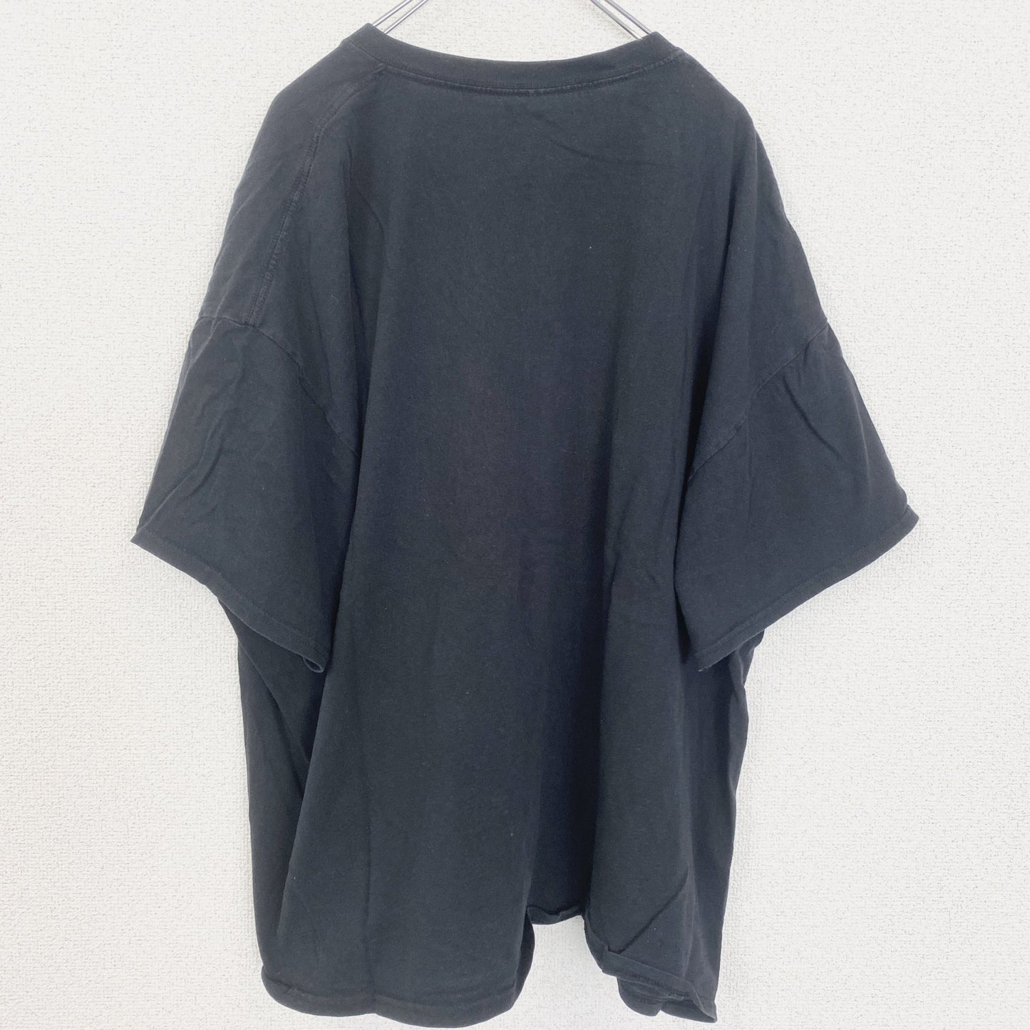 古着 used　GILDAN　ギルダン　半袖プリントTシャツ　ドリル　工具　レトロ　クルーネック　黒　ブラック　XXXLサイズ