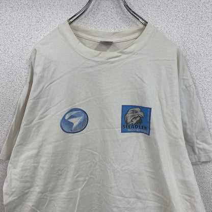 JERZEES　ジャージーズ　半袖プリントTシャツ　オフホワイト　XLサイズ