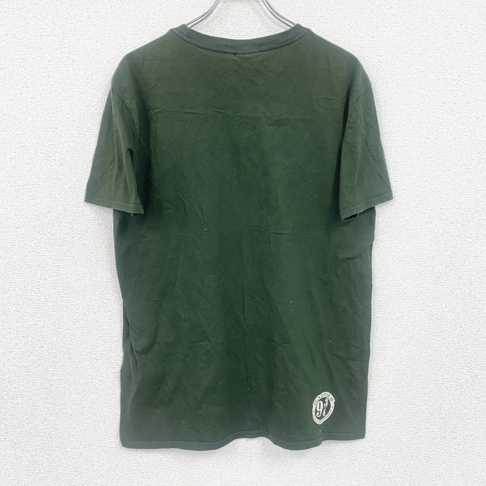 Harry Potter　ハリーポッター　Slytherin　スリザリン　半袖プリントムービーTシャツ　深緑　ディープグリーン　Lサイズ