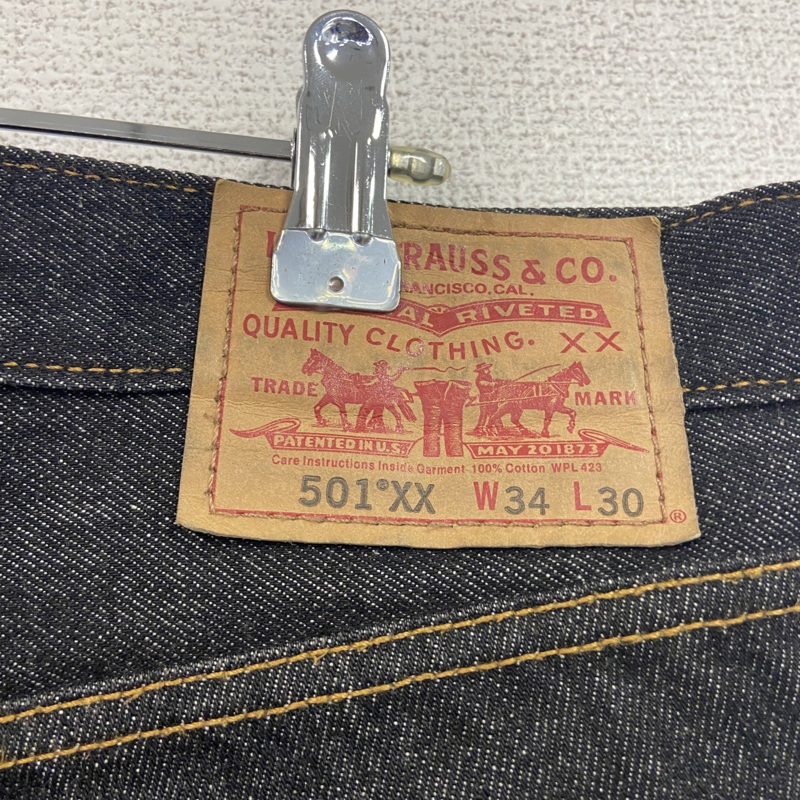 Levi’s　リーバイス　501　デニムパンツ/ジーンズ　ボタンフライ　インディゴ　W34サイズ