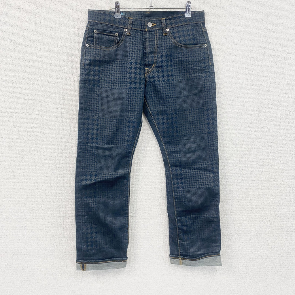 SWAGGER　スワッガー　デニムパンツ/ジーンズ　ボタンフライ　千鳥格子柄　インディゴ　W30サイズ