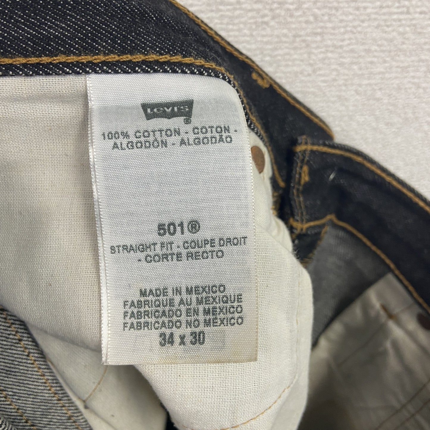 Levi’s　リーバイス　501　デニムパンツ/ジーンズ　ボタンフライ　インディゴ　W34サイズ
