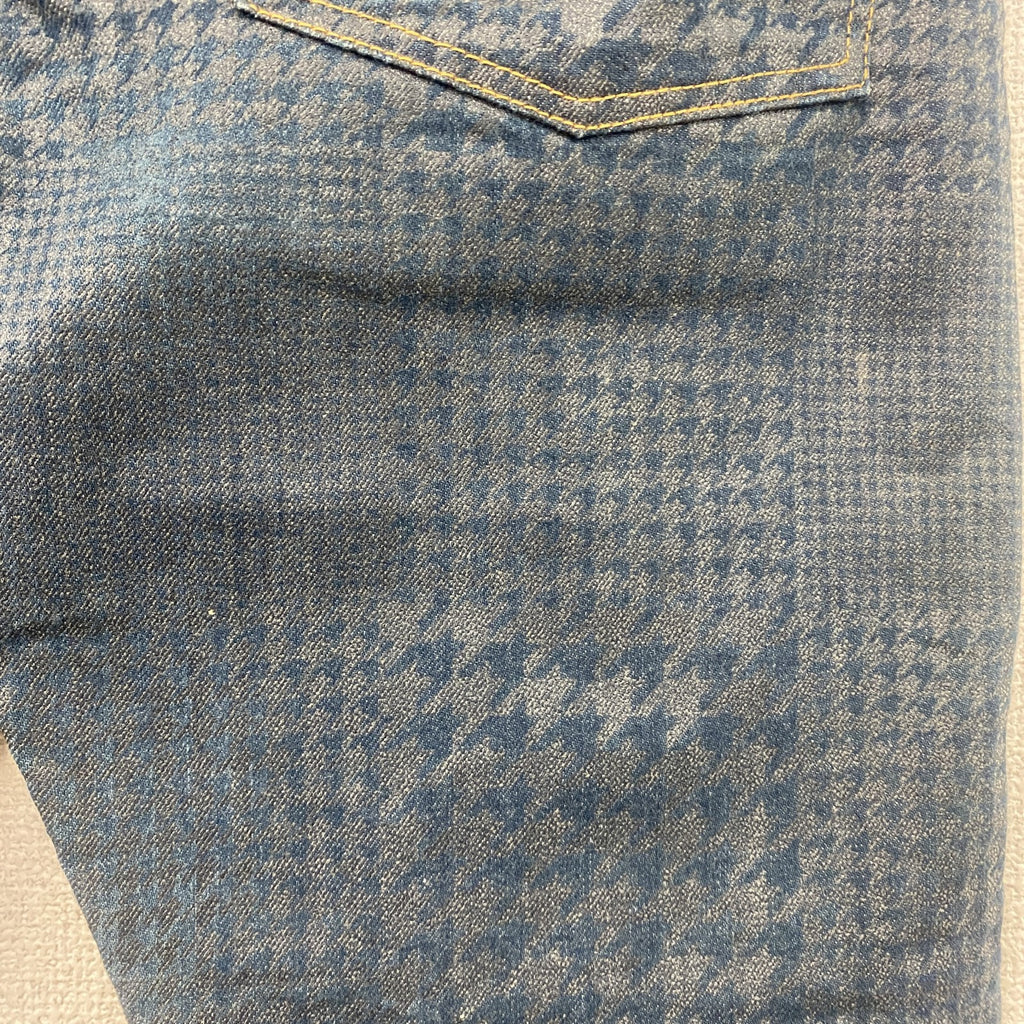 SWAGGER　スワッガー　デニムパンツ/ジーンズ　ボタンフライ　千鳥格子柄　インディゴ　W30サイズ