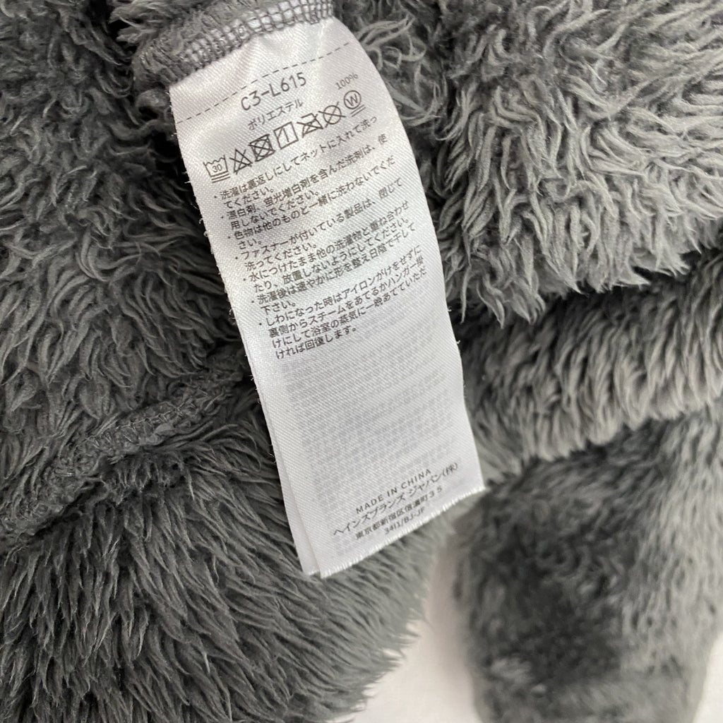 Champion　チャンピオン　シェルパフリースジップフーデッドジャケット　刺繍ロゴ　ワンポイント　ダークグレー　現行　Lサイズ