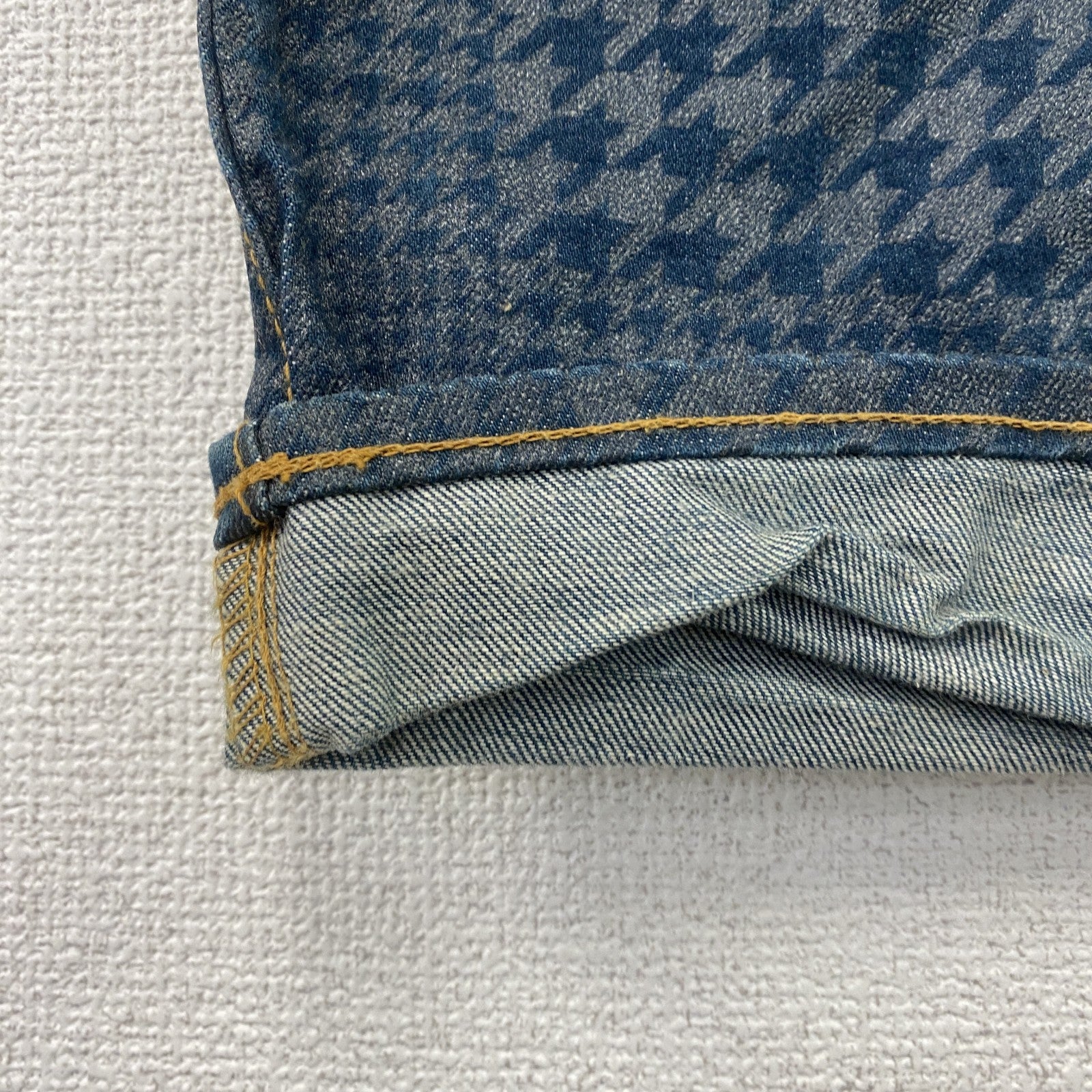SWAGGER　スワッガー　デニムパンツ/ジーンズ　ボタンフライ　千鳥格子柄　インディゴ　W30サイズ