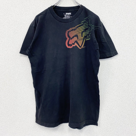 FOX Racing　フォックスレーシング　半袖プリントTシャツ　黒　ブラック　Lサイズ