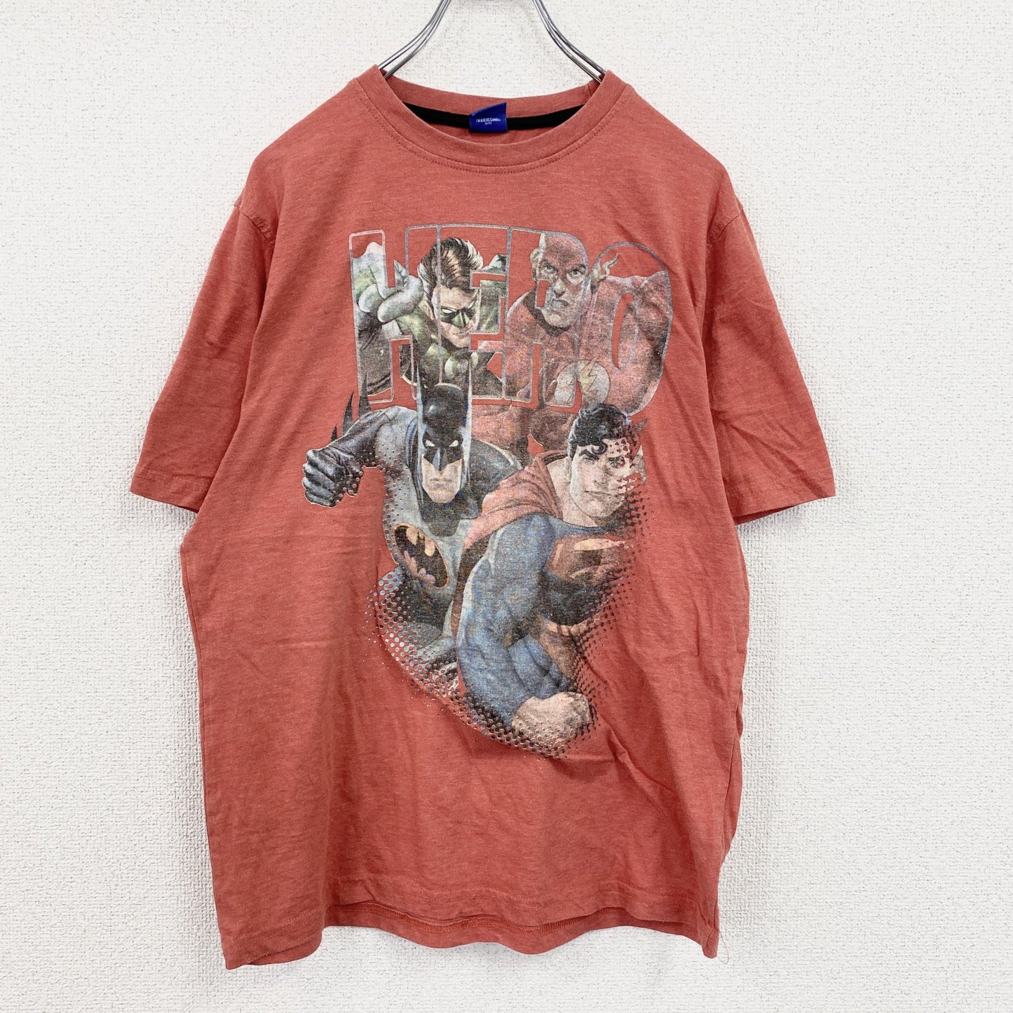 JUSTICE LEAGUE UNLIMITED　ジャスティスリーグアンリミテッド　半袖プリントTシャツ　赤　レッド　