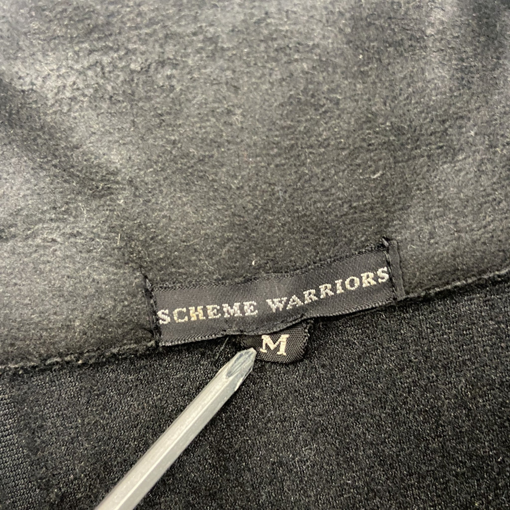 SCHEME WARRIORS　スキームウォリアーズ　ベロアトラックジャケット/ジャージ　デタッチャブルスリーブ　黒　ブラック　Mサイズ