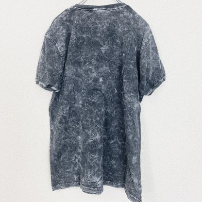 REDWAY　半袖プリントTシャツ　ワッペン　アーチプリント　タイダイ柄　灰色　ダークグレー　XXLサイズ