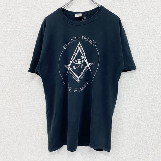 GILDAN　フリーメイソン　半袖プリントTシャツ　黒　ブラック　Lサイズ