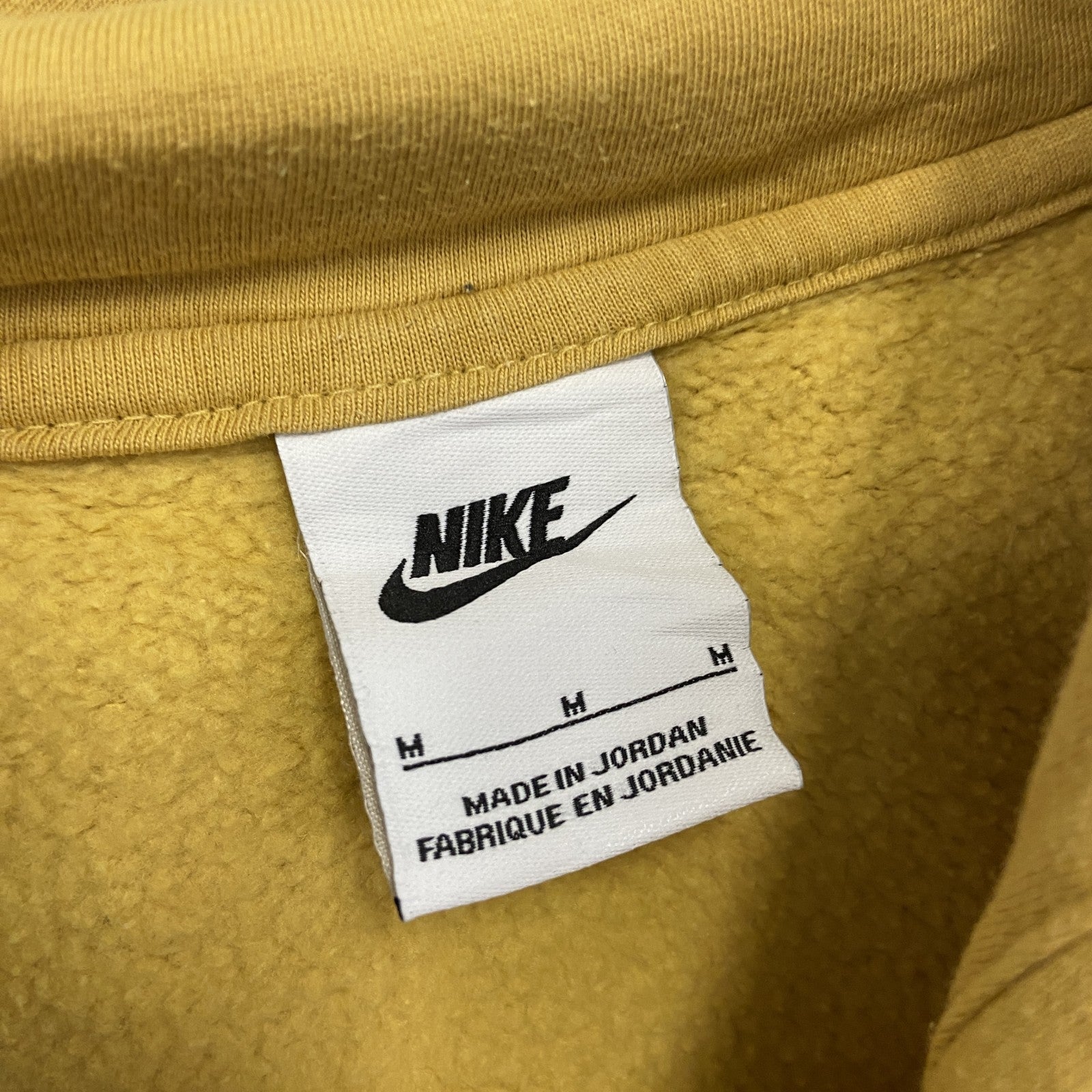 NIKE　ナイキ　スウェットパーカー/フーディー　スウッシュ　黄色　イエロー　Mサイズ