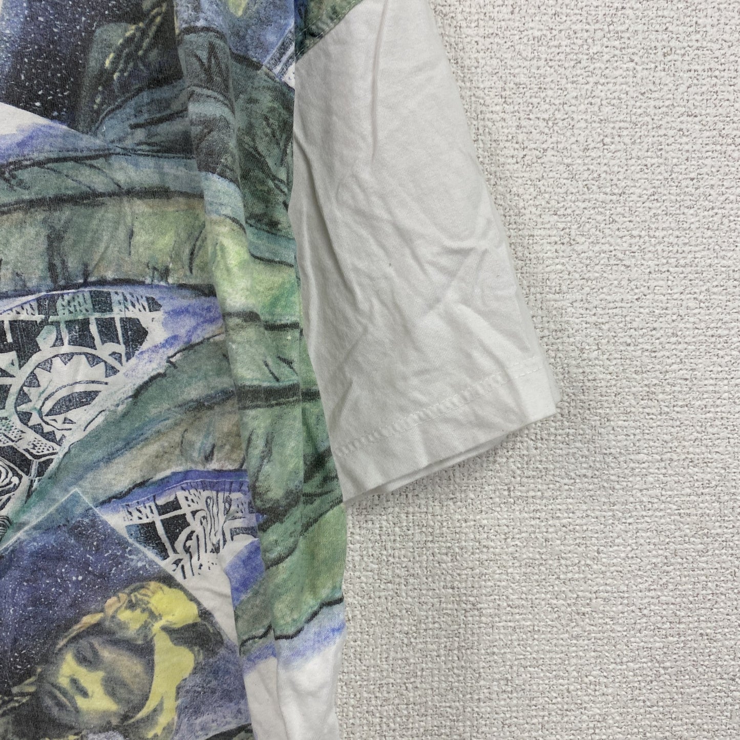 pass port　パスポート　半袖プリントTシャツ　白　ホワイト　Ｌサイズ