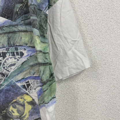 pass port　パスポート　半袖プリントTシャツ　白　ホワイト　Ｌサイズ