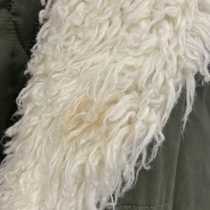 GAP　ギャップ　PRIMALOFT　モッズコート　ミリタリージャケット　ファー付き　カーキ　Sサイズ