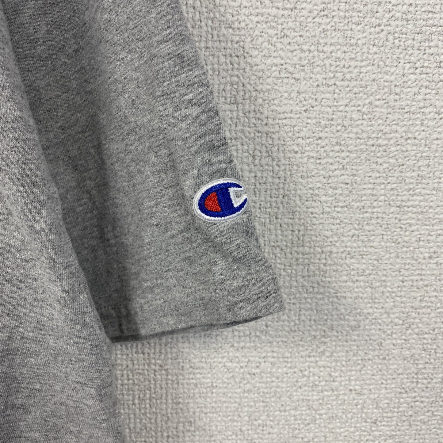古着 used　champion チャンピオン　半袖プリントTシャツ　グレー　バスケ　クルーネック　レトロデザイン　XLサイズ