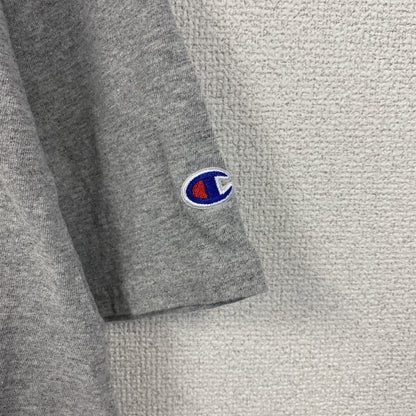 古着 used　champion チャンピオン　半袖プリントTシャツ　グレー　バスケ　クルーネック　レトロデザイン　XLサイズ