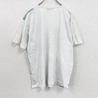 pass port　パスポート　半袖プリントTシャツ　白　ホワイト　Ｌサイズ