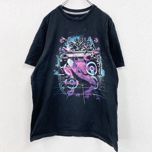 　NIKE　ナイキ　半袖プリントTシャツ　黒　ブラック　Lサイズ