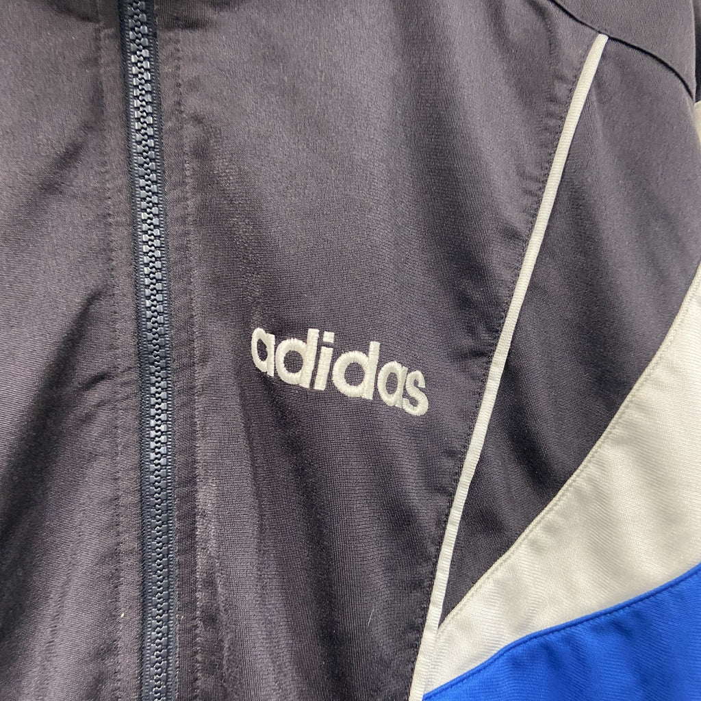 90s～　adidas　アディダス　トラックジャケット/ジャージ　ヴィンテージ　黒　ブラック
