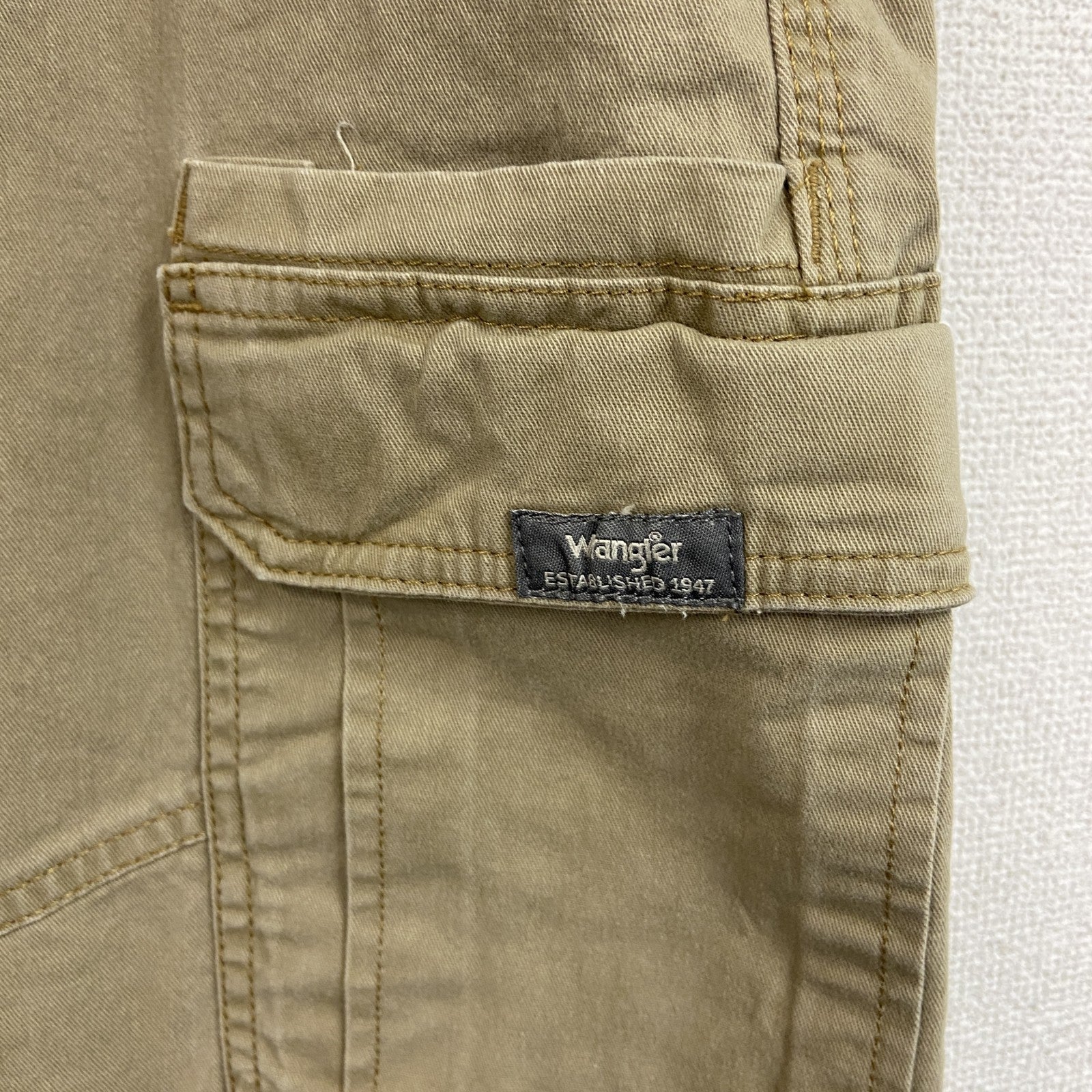 Wrangler　ラングラー　カーゴパンツ　6つポケット　ワンポイント　ベージュ　40サイズ