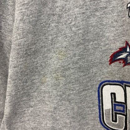古着 used　champion チャンピオン　半袖プリントTシャツ　グレー　バスケ　クルーネック　レトロデザイン　XLサイズ
