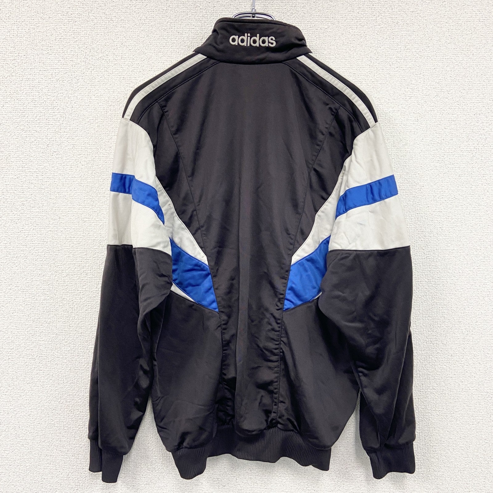 90s～　adidas　アディダス　トラックジャケット/ジャージ　ヴィンテージ　黒　ブラック