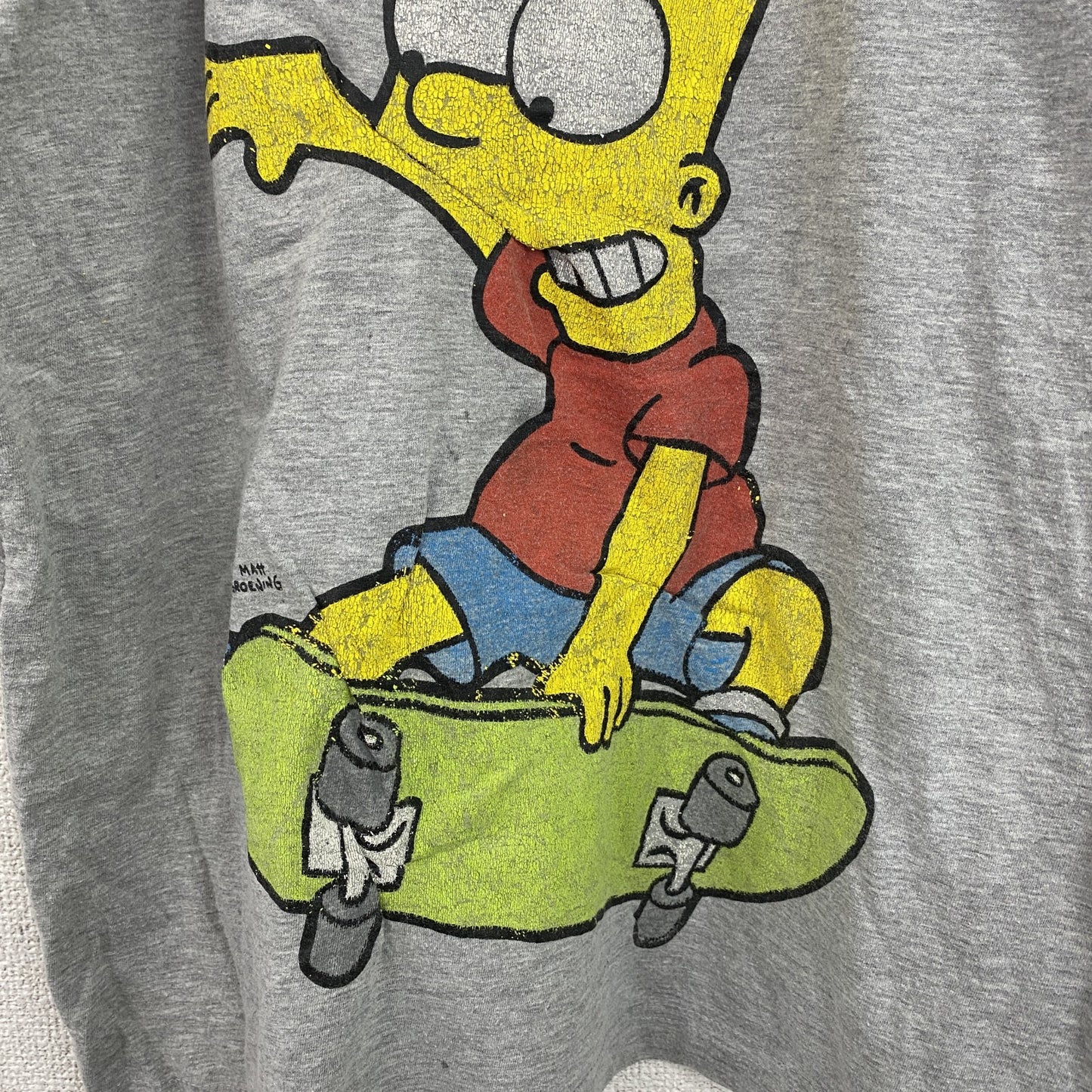 The Simpsons　ザ・シンプソンズ　半袖プリントTシャツ　グレー　152/158サイズ