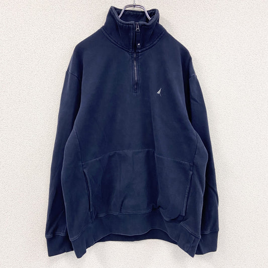 NAUTICA　ノーティカ　ハーフジップスウェット/トレーナー　紺　ネイビー　XLサイズ