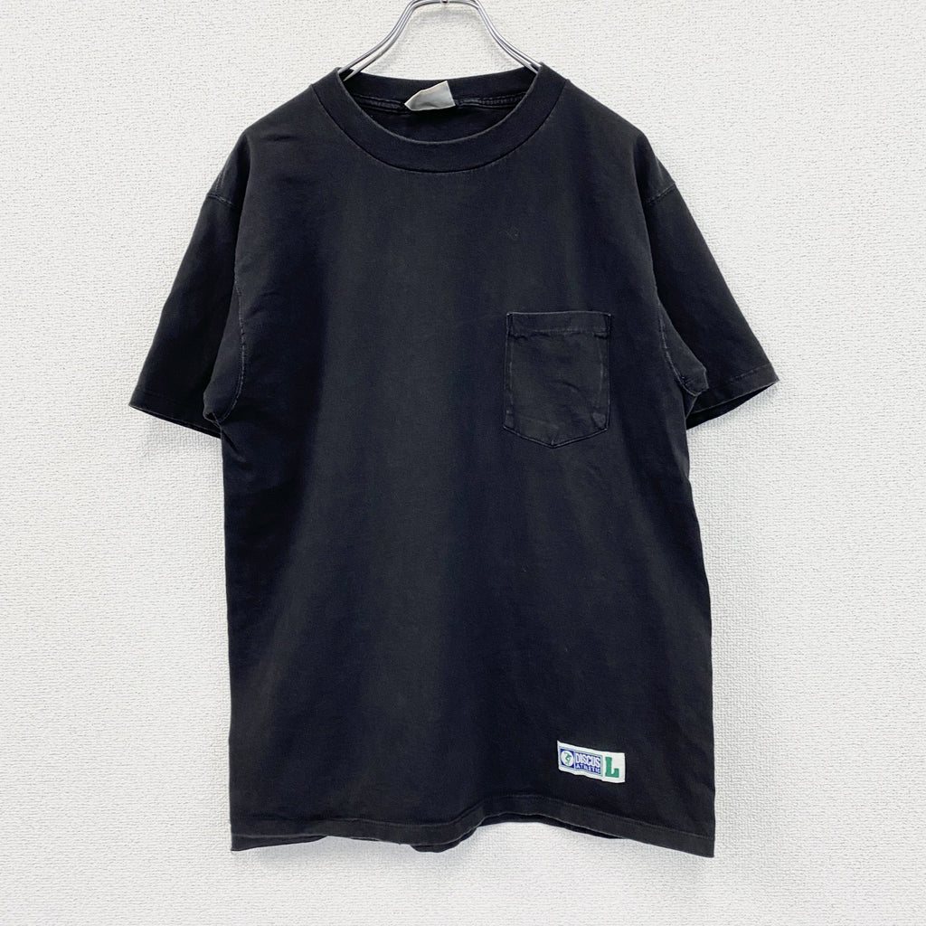 ～00s　DISCUS ATHLETIC　半袖Tシャツ　無地T　ヴィンテージ　黒　ブラック　Lサイズ