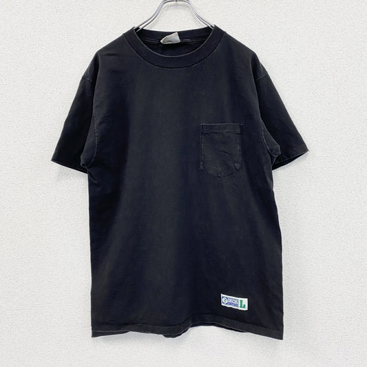 ～00s　DISCUS ATHLETIC　半袖Tシャツ　無地T　ヴィンテージ　黒　ブラック　Lサイズ