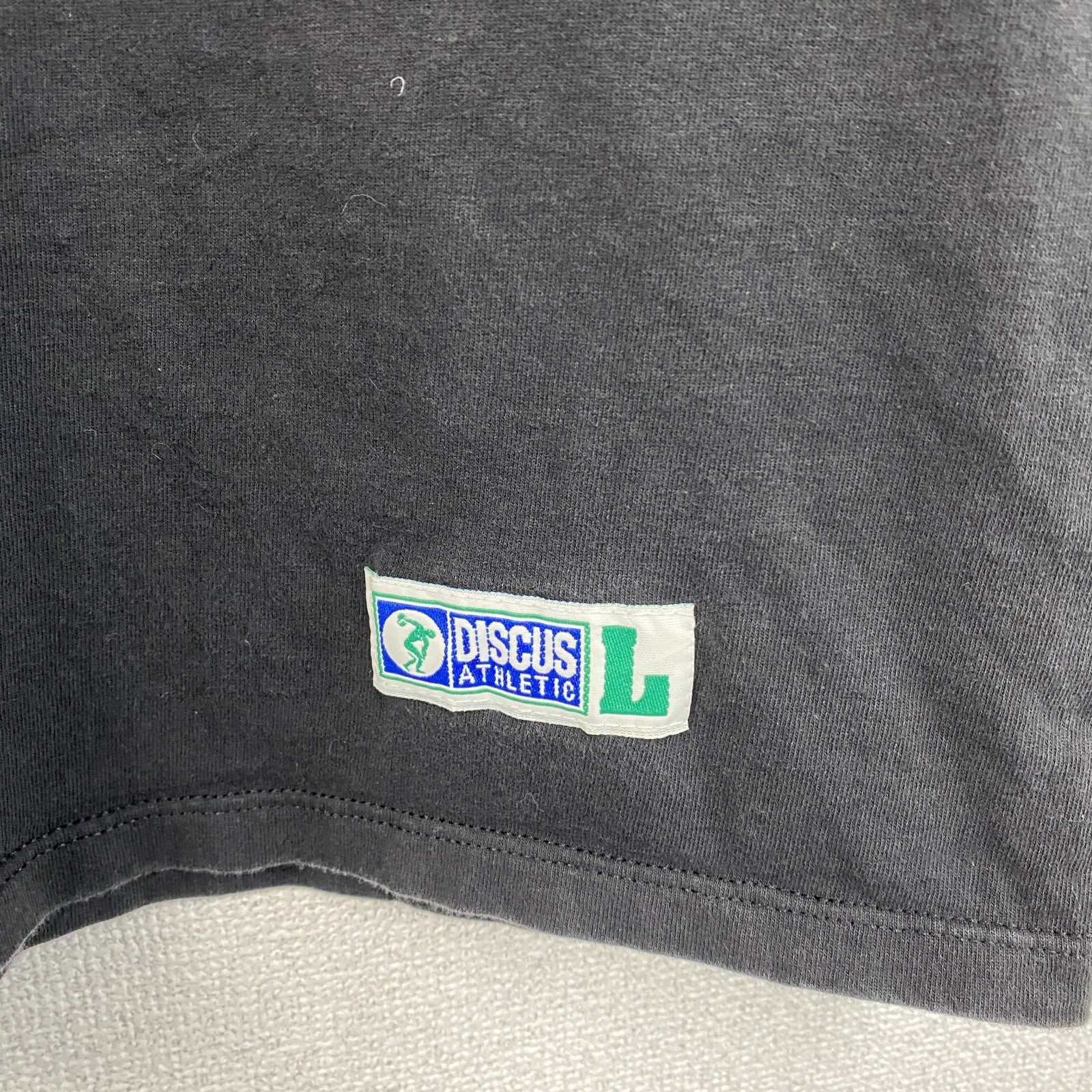 ～00s　DISCUS ATHLETIC　半袖Tシャツ　無地T　ヴィンテージ　黒　ブラック　Lサイズ