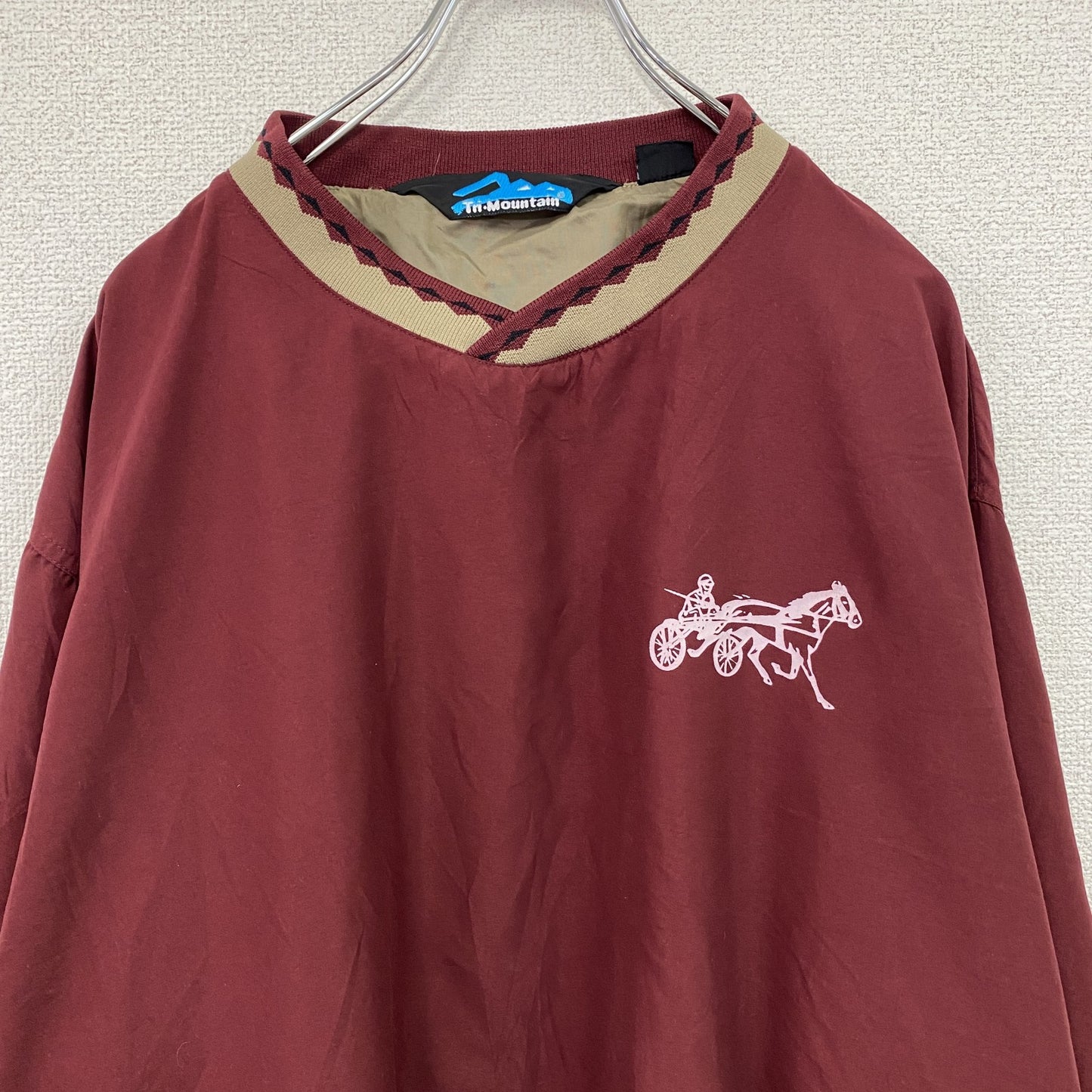 ～00s　Tri‐Mountain　プルオーバージャケット　ヴィンテージ　ボルドー　Lサイズ