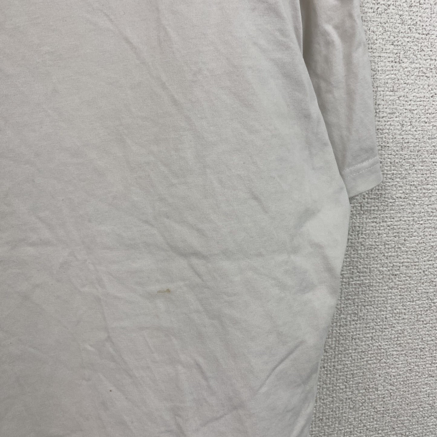 Tee time　半袖プリントフォトTシャツ　英字プリント　白　ホワイト　XLサイズ