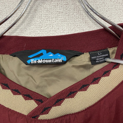 ～00s　Tri‐Mountain　プルオーバージャケット　ヴィンテージ　ボルドー　Lサイズ