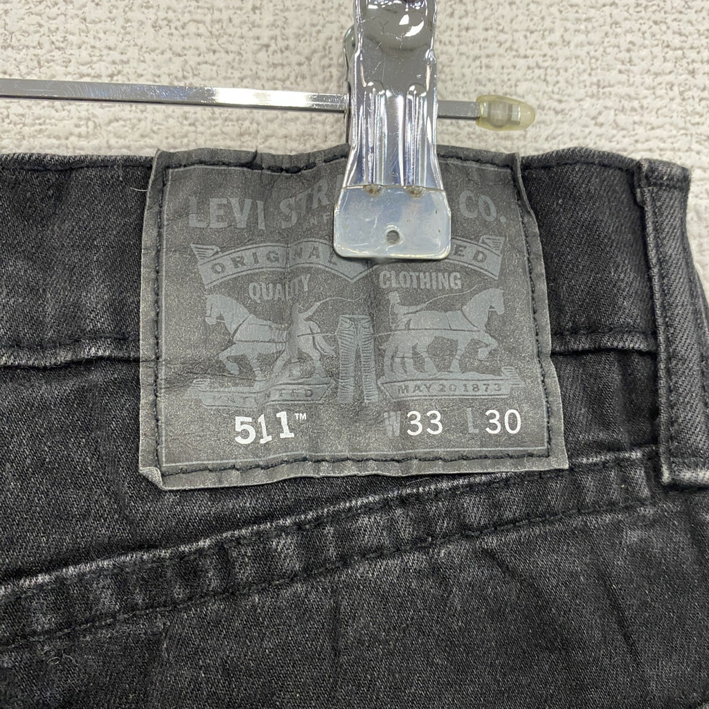 Levi’ｓ　リーバイス　511　デニムパンツ/ジーンズ　ジップフライ　黒　ブラック　W33サイズ