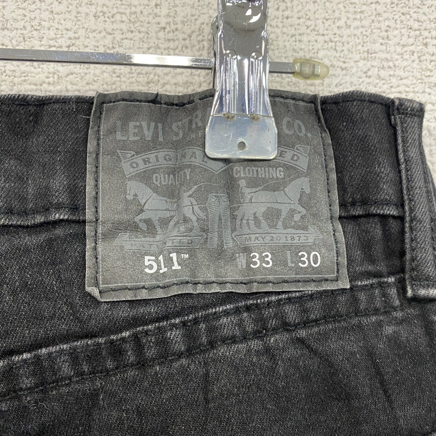 Levi’ｓ　リーバイス　511　デニムパンツ/ジーンズ　ジップフライ　黒　ブラック　W33サイズ