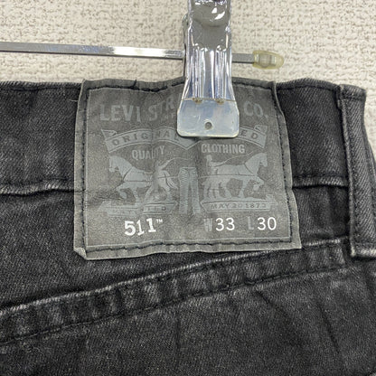 Levi’ｓ　リーバイス　511　デニムパンツ/ジーンズ　ジップフライ　黒　ブラック　W33サイズ