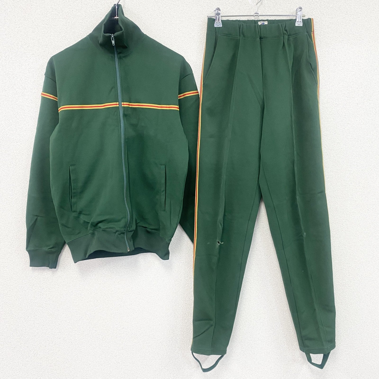 90s　Champion　チャンピオン　ジャージセットアップ　トラックジャケット　トラックパンツ　ヴィンテージ　深緑　ディープグリーン