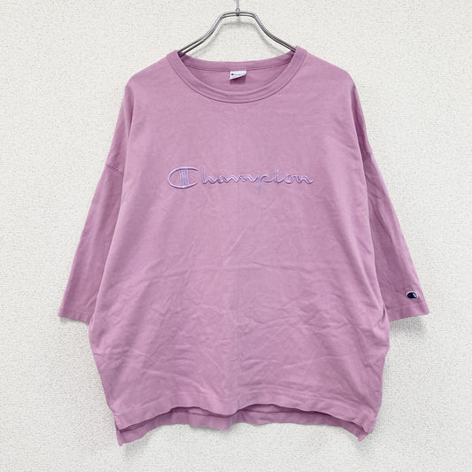 Champion　チャンピオン　RODEO CROWNS　5 sleeve Big トップス　トリコタグ　復刻　ピンク　フリーサイズ