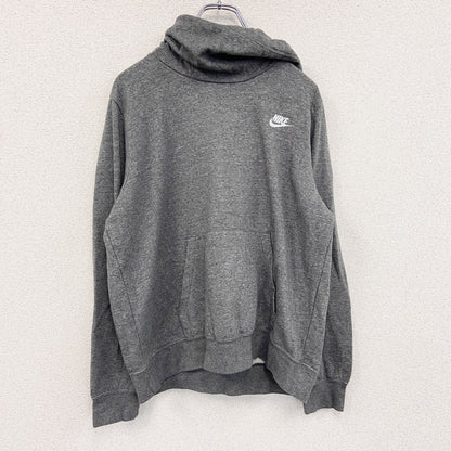 NIKE　ナイキ　スウェットパーカー/フーディー　ハイネック　スウッシュ　灰色　グレー　Lサイズ