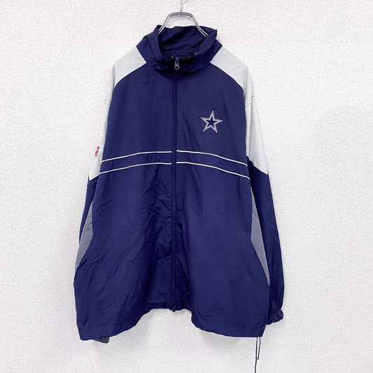 Dunbrooke　フルジップジャケット　ウインドブレーカー　紺　ネイビー　XLサイズ