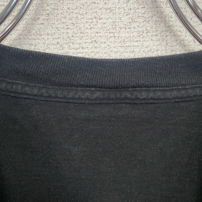 古着 used　半袖カレッジプリントTシャツ　ラマポ大学　ニュージャージー州　クルーネック　フットボール　黒　ブラック