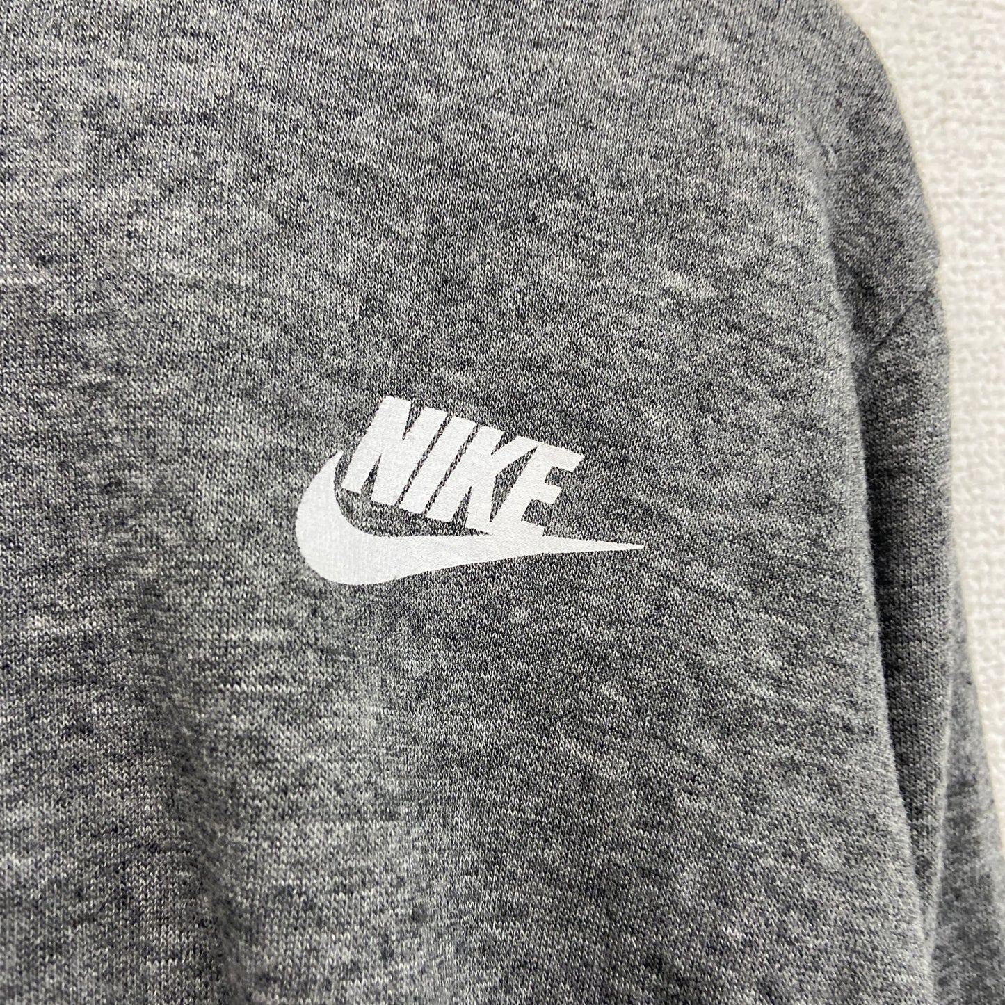 NIKE　ナイキ　スウェットパーカー/フーディー　ハイネック　スウッシュ　灰色　グレー　Lサイズ