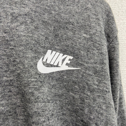 NIKE　ナイキ　スウェットパーカー/フーディー　ハイネック　スウッシュ　灰色　グレー　Lサイズ