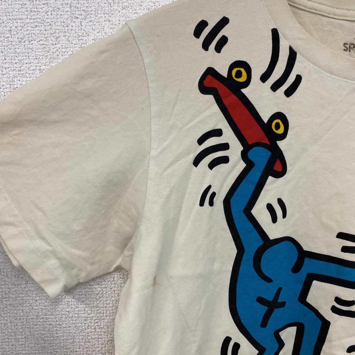 UNIQLO　ユニクロ　SPRZ NY　Keith Haring　キースへリング　半袖プリントTシャツ　白　ホワイト　Mサイズ
