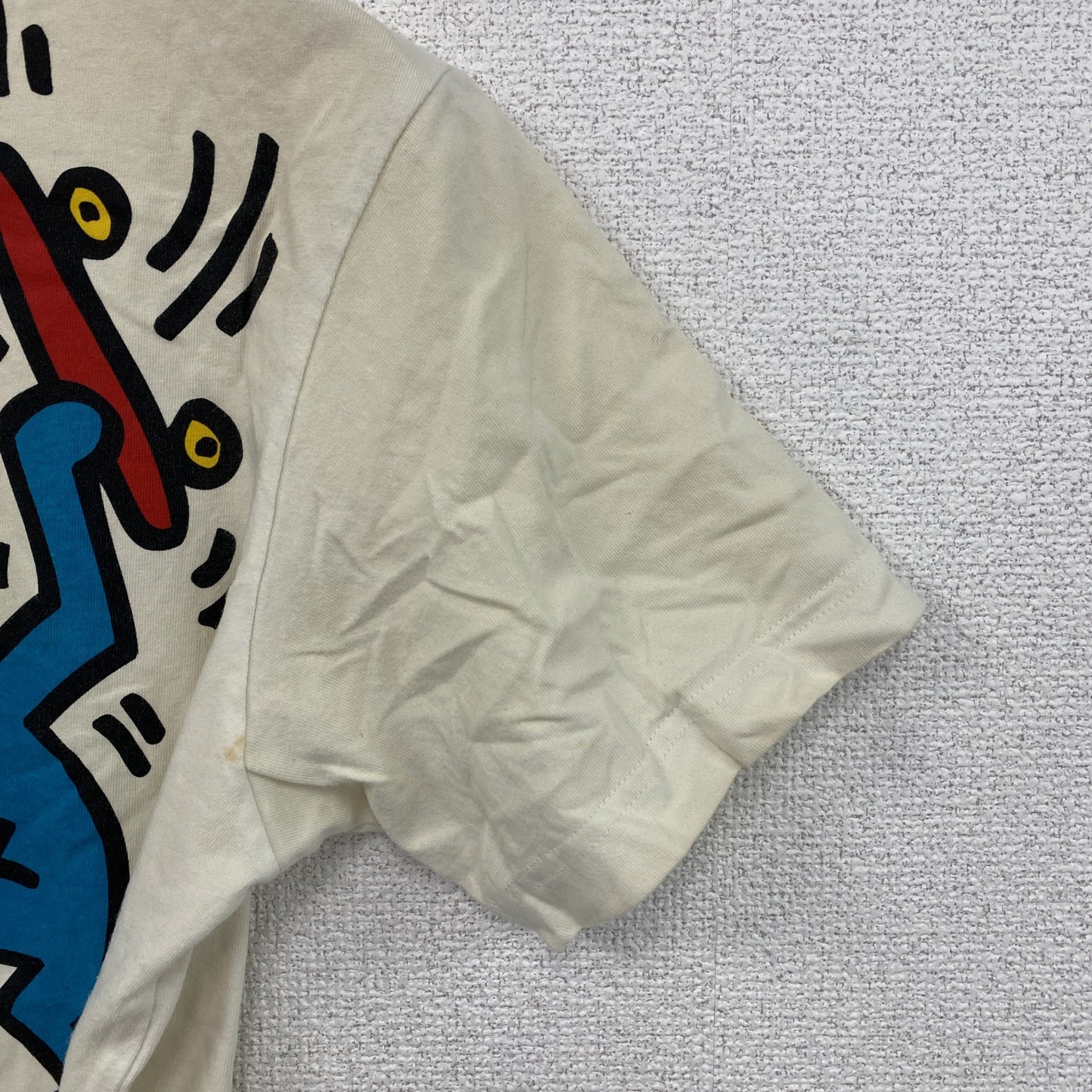 UNIQLO　ユニクロ　SPRZ NY　Keith Haring　キースへリング　半袖プリントTシャツ　白　ホワイト　Mサイズ