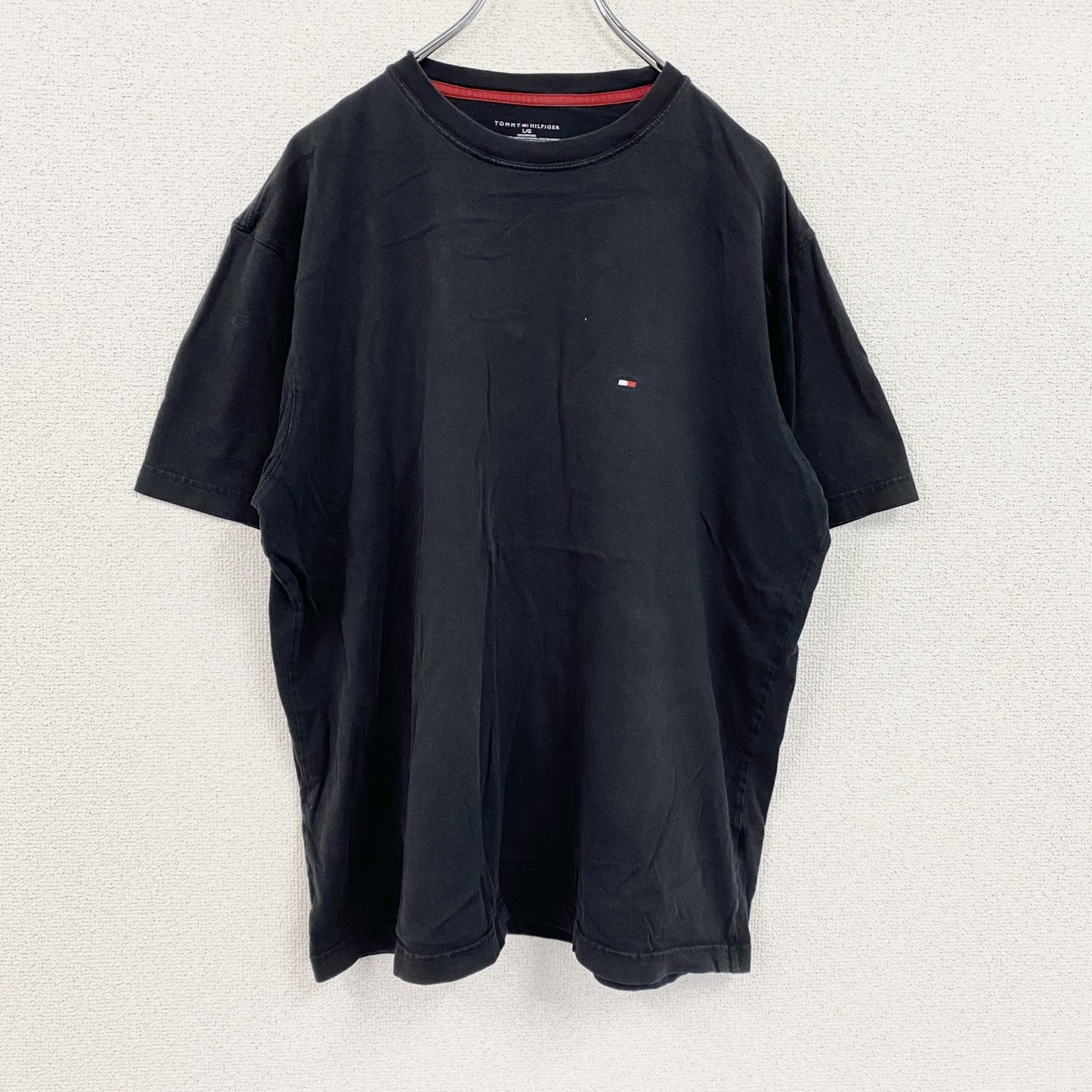 TOMMY HILFIGER　トミーヒルフィガー　半袖Tシャツ　黒　ブラック　Lサイズ