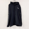 adidas　アディダス　スウェットパーカー/フーディー　黒　ブラック　XLサイズ