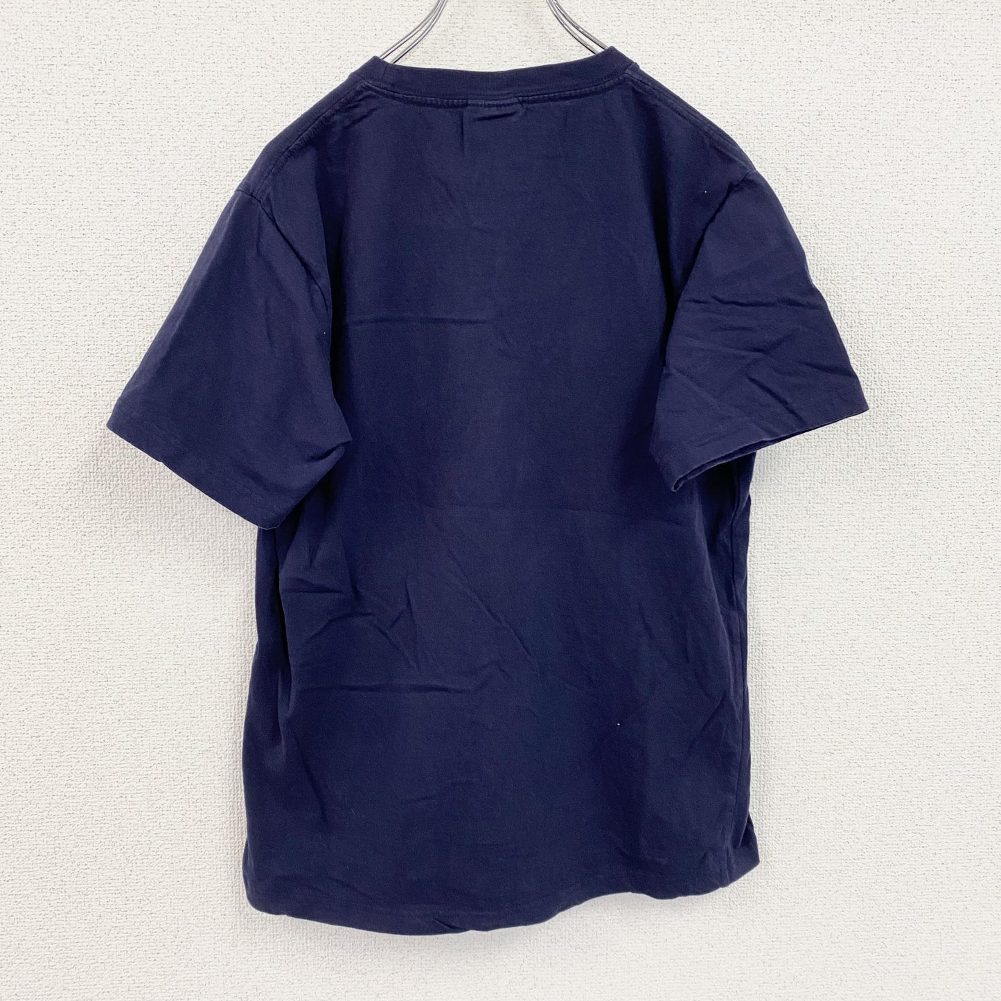 BEANS HOUSE　半袖プリントTシャツ　4連プリント　カプセルプリント　クルーネック　紺　ネイビー　Lサイズ
