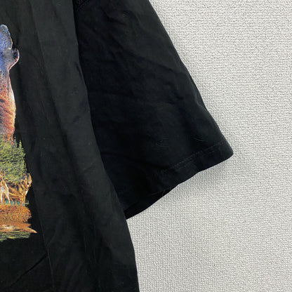 BASIC WORLD PROMOWEAR　半袖プリントTシャツ　黒　ブラック　2XLサイズ